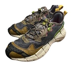 Reebok Zig Kinetica Edge II 2 GX0511 064 Grey Moss Green Brown Size 5.5